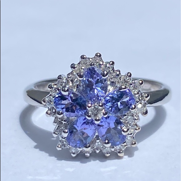 14KT diamond/tanzanite ring 💍 - Picture 7 of 17